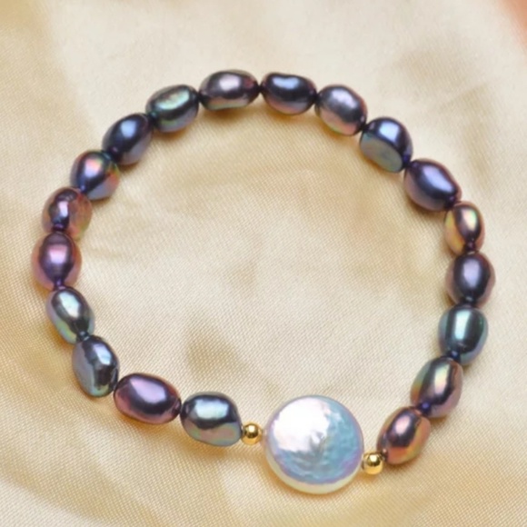 💎NEW💎 FRESHWATER BAROQUE PEARL BRACELET - Picture 5 of 7